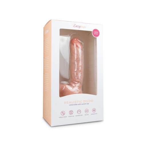 Realistic Dildo With Ball Sack – 22.5cm White - Image 2